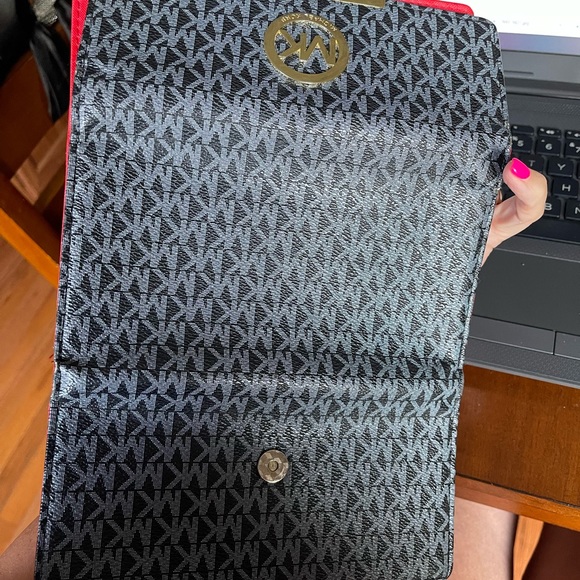 Michael Kors black and red multiple opening wallet new without tags never used. - Picture 9 of 9